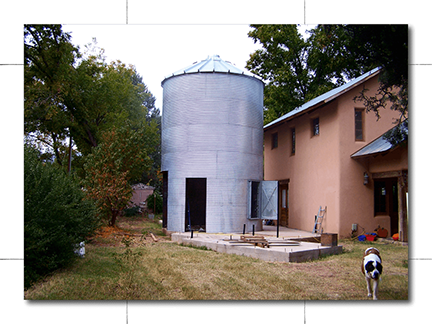 AZ architect - modern farmhouse vernacular residential design with silo