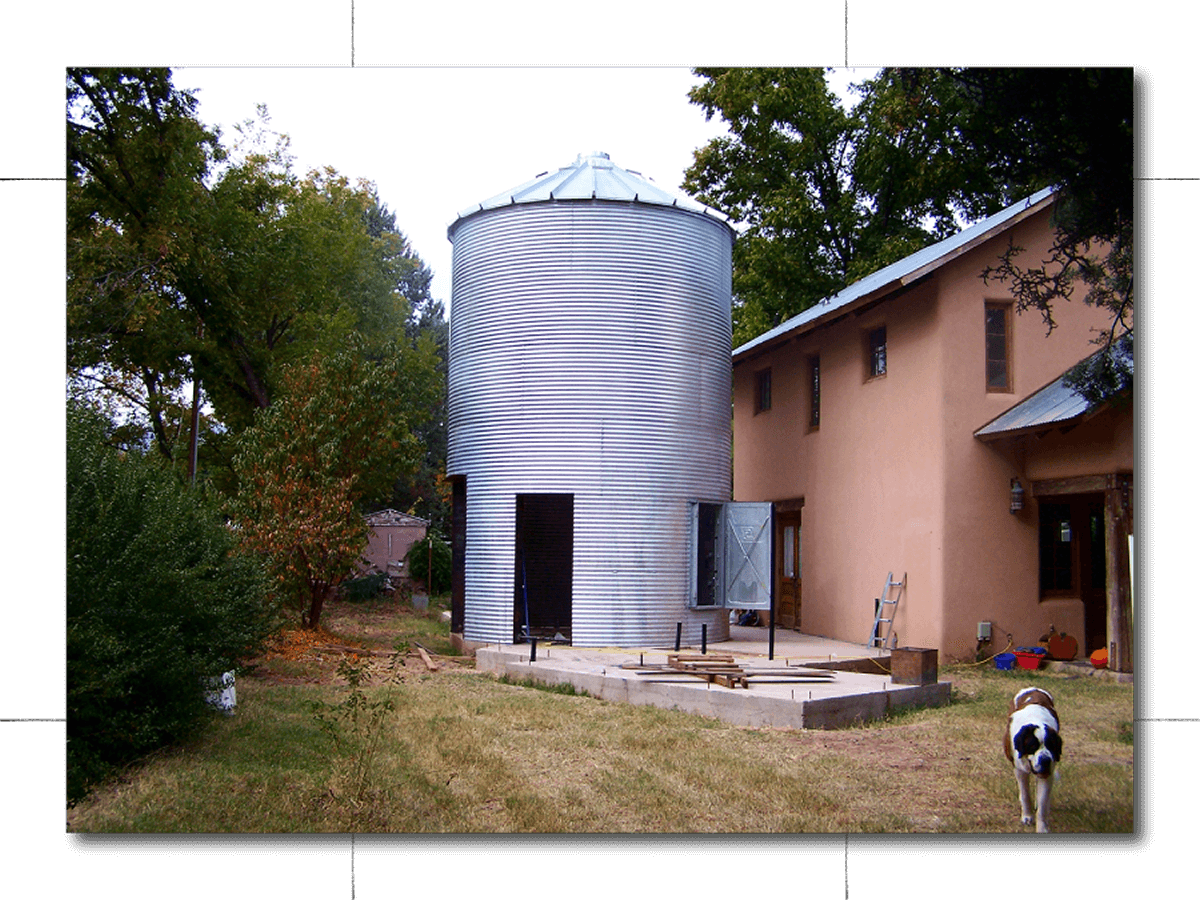 AZ architect - modern farmhouse vernacular residential design with silo