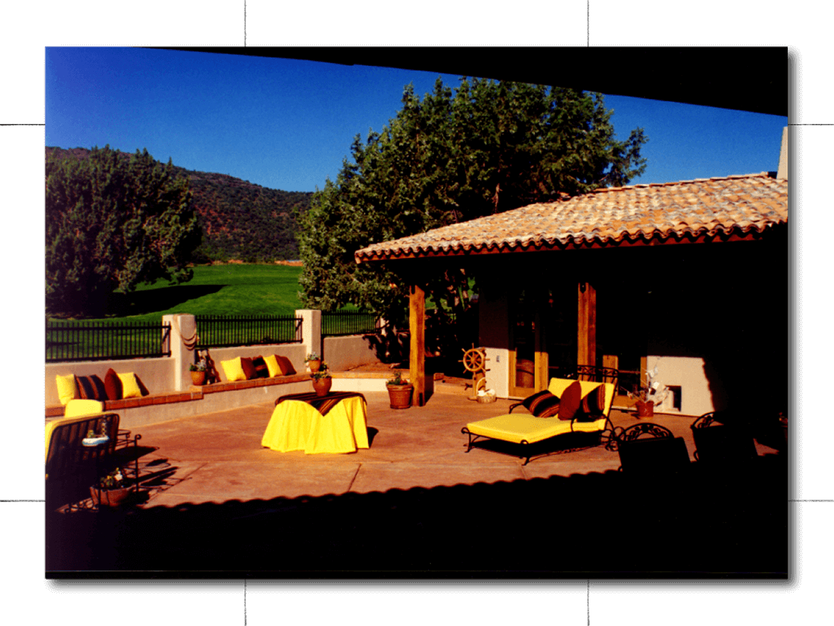 Sedona architect - southwest vernacular residential design with courtyard