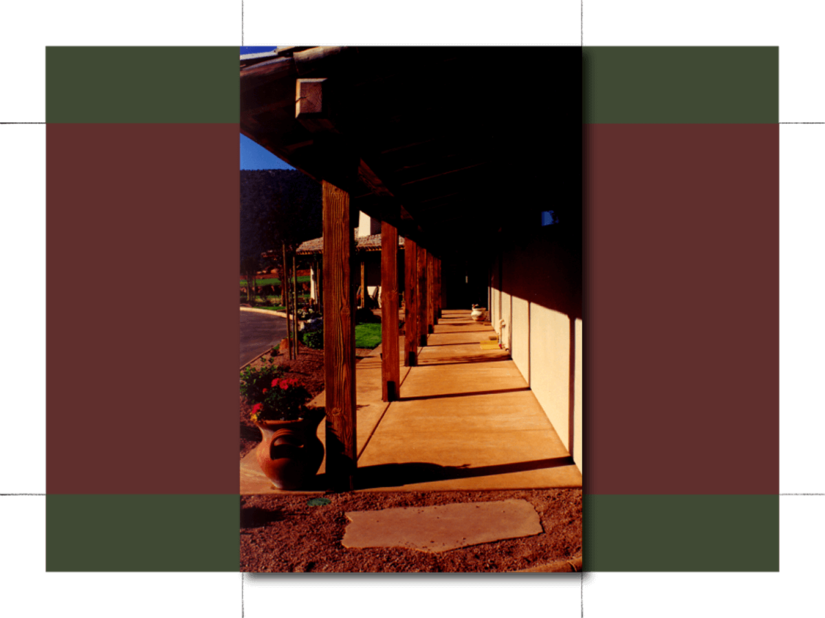 Sedona architect - southwest vernacular residential design - heavy timbers